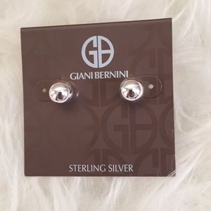 Genuine sterling silver ball post earrings